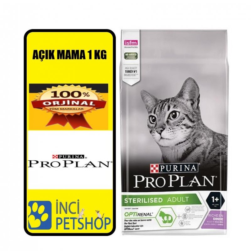 Proplan Sterilised Hindili açık Kedi Maması 1 Kg