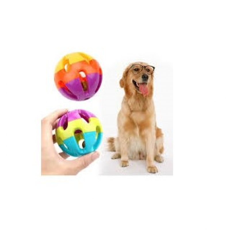 Bobo Plastik Çıngıraklı Top Köpek Oyuncağı 7cm