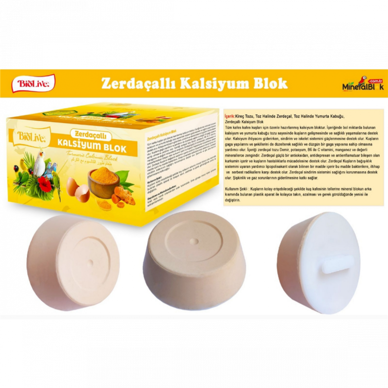 BİOLİVE ZERDAÇALLI KALSİYUM BLOK