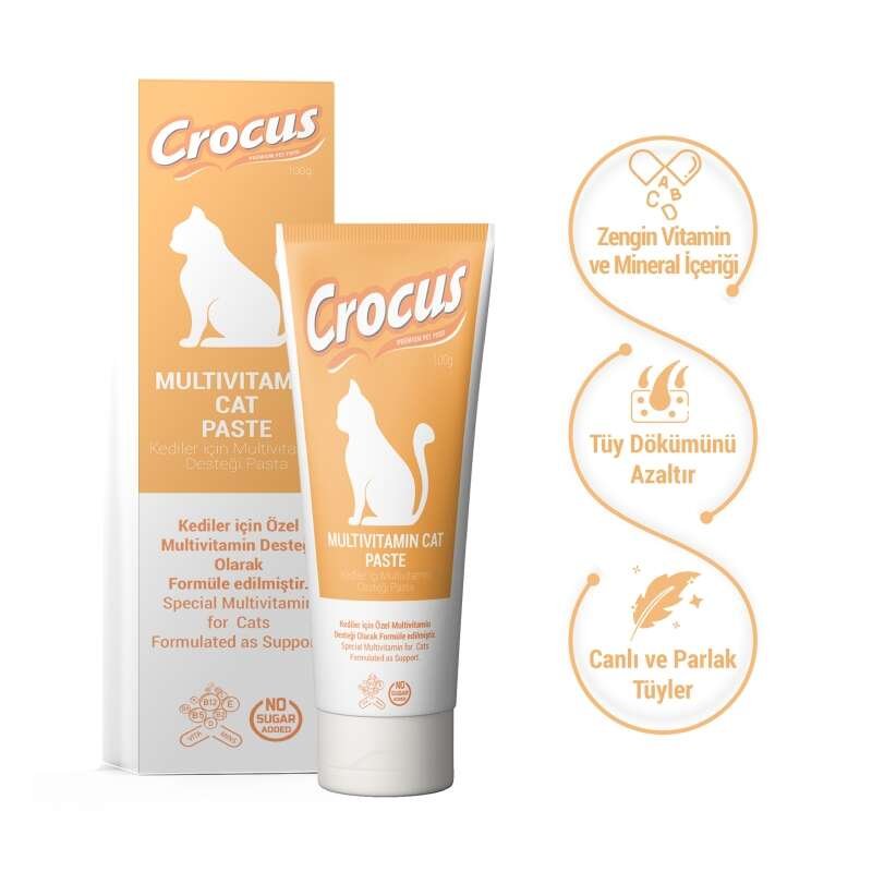 Crocus Multivitamin Kedi Paste Macun 100 Gr