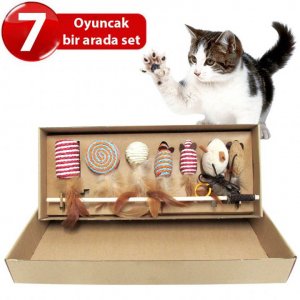 Nunbell Kedi Oyuncak Olta Set