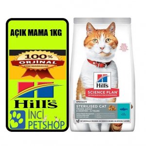 Hills Sterilised Kısırlaştırılmış somonlu açık  Kedi Maması 1 kg