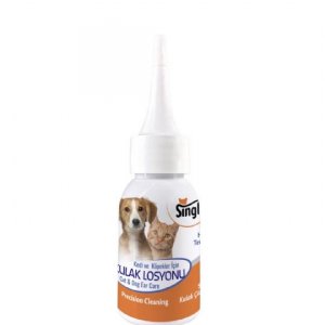 Single Kedi Köpek Kulak Temizleme Losyonu 50ml