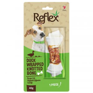 Reflex Ördek Etli Düğümlü Çiğneme Burgu Kemiği 40 Gr