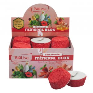BİOLİVE ÇİLEKLİ MİNERAL BLOK